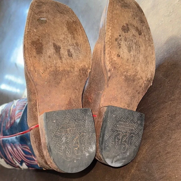 Anderson Bean Kids Patriotic Cowboy Boots with Star - Picture 6 of 6